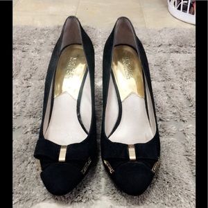 Michael Kors Black suede heels